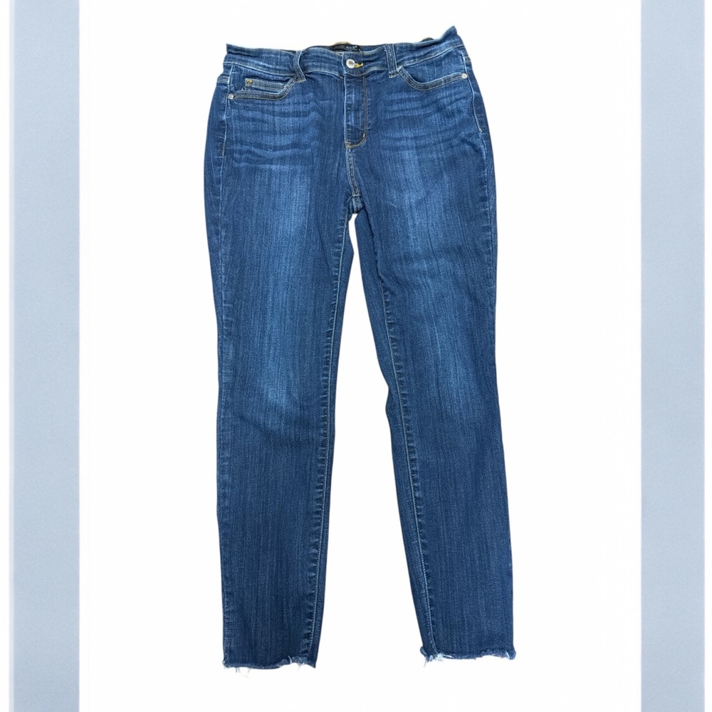 Judy Blue Skinny Jeans Size 13/31 Cropped Raw Hem Stretch Denim
